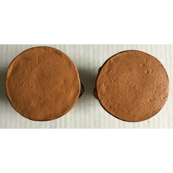 Vintage Handmade Ethnic Candle Holders Set Of 2 3 1/4"* 2.5" - Picture 4 of 4